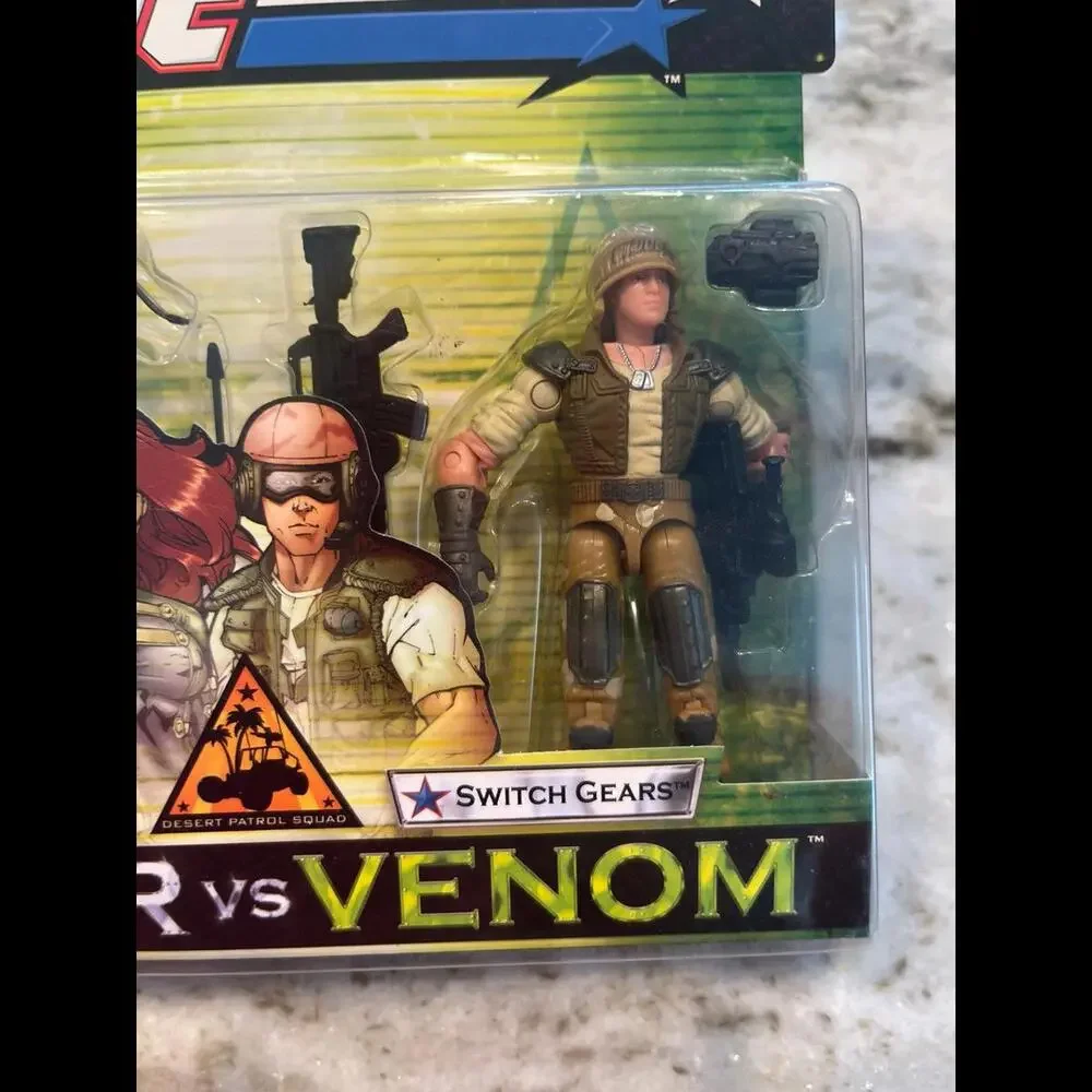 GI‎ Joe Valor Vs Venom Scarlett & Switch Gears Action Figure Set 2004 New Vtg